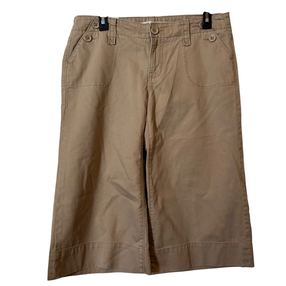 Gap Original Women's Zip Fly Shorts 10 NWT Tan Khaki‎ Low Rise